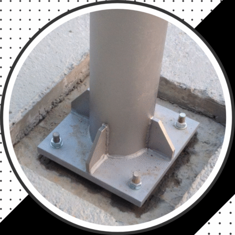 Bridas y placa bases Mesoin